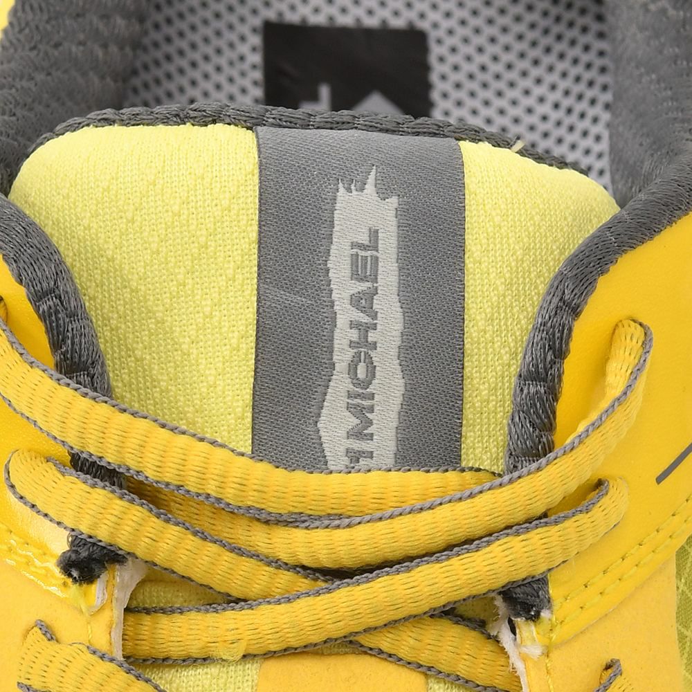 モイスルー360MOISTHROUGH360防水スニーカーメンズ71MICHAELミシェルコラボリサイクルメッシュ素材イエロー黄色通気防水機能搭載レースアップシューズでらでら公式ブランド