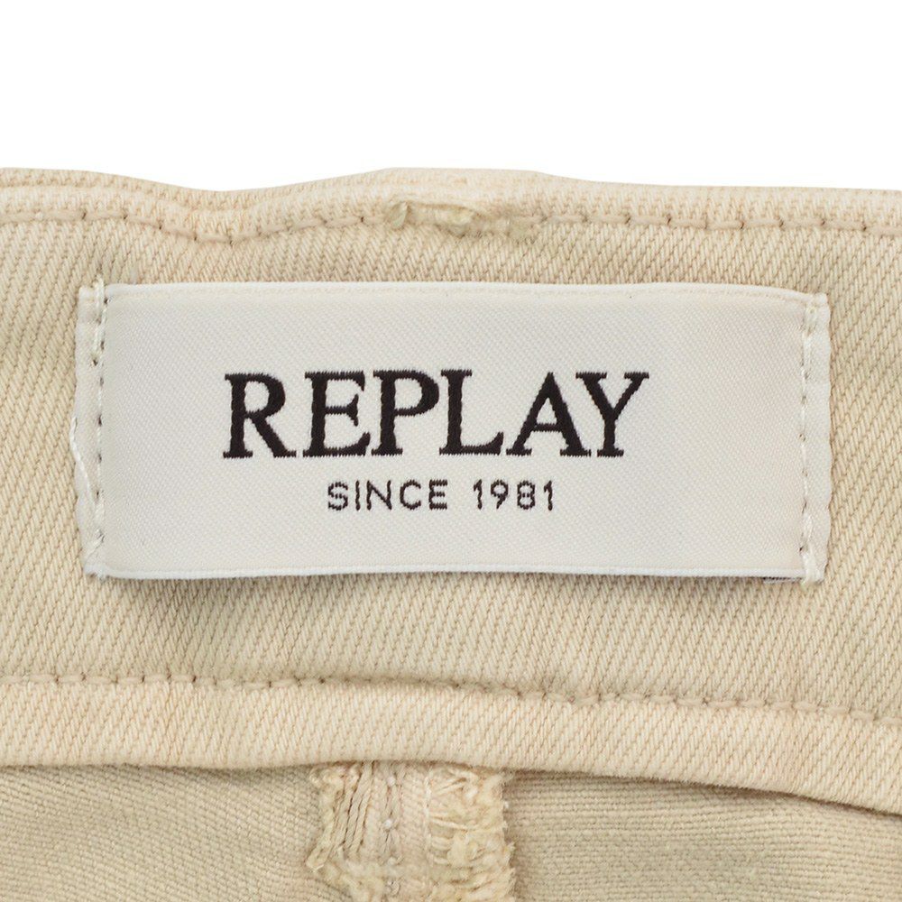 リプレイREPLAYカーゴショーツメンズストレッチハーフパンツHYPERFLEXX.L.I.T.E.ハイパーフレックスベージュVANNIEレギュラーフィットコットンツイル生地国内正規品でらでら公式ブランド