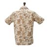 ジャンネットGIANNETTO半袖開襟シャツメンズMARACAIBOマラカイボオープンカラーベージュ×ブラウンリネンコットン生地ボタニカル柄アロハシャツイタリア製国内正規品でらでら公式ブランド