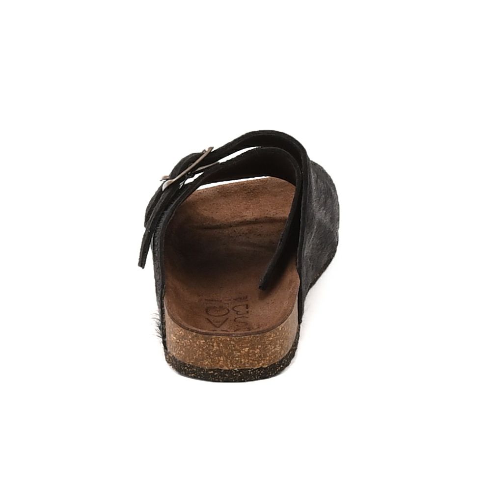 ボサボBOSABOハラコサンダルメンズスリッポンタイプダブルモンクストラップ427CUIRPOILCOURTSモデルブラック黒ラバー&コルクソールフラット式国内正規品でらでら公式ブランド