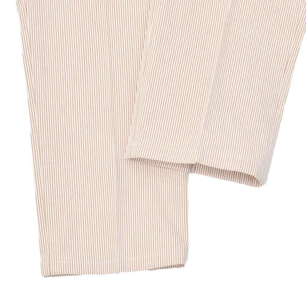 ベルウィッチBERWICHイージースラックスメンズジムモデルSAKE1PGYMテーパードパンツコードレン生地ブラウン×ホワイトストライプ柄ゴムウエスト&ドローコード仕様国内正規品でらでら公式ブランド