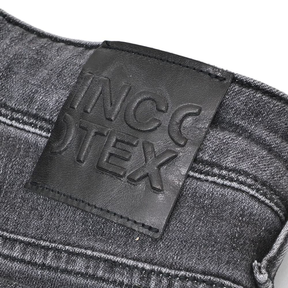 【preSALE!20%off】インコテックスブルーディヴィジョンINCOTEXBLUEDIVISIONデニムスラックスメンズストレッチジーンズブラックウォッシュスリムテーパードレザーバックパッチ国内正規品でらでら公式ブランド