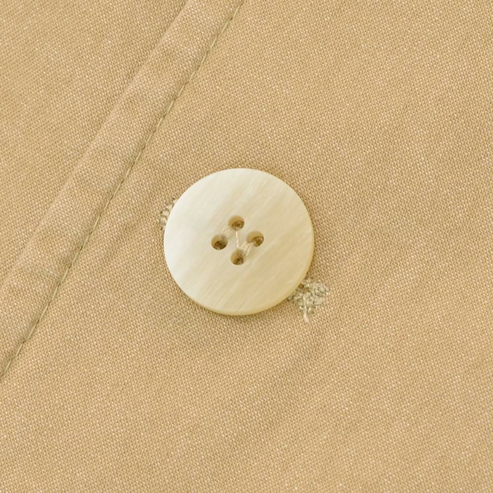 【preSALE!20%off】ジャンネットGIANNETTOシャツジャケットメンズ薄手シャンブレー生地CORALLOコラッロシリーズシングル2つ釦コットンストレッチブラウンベージュラペルピン背抜き仕様イタリア製国内正規品でらでら公式ブランド