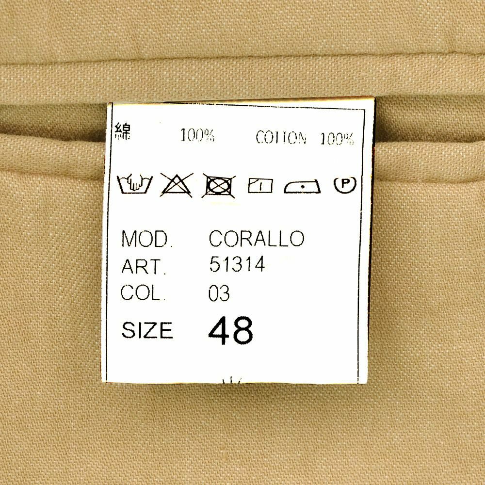 【preSALE!20%off】ジャンネットGIANNETTOシャツジャケットメンズ薄手シャンブレー生地CORALLOコラッロシリーズシングル2つ釦コットンストレッチブラウンベージュラペルピン背抜き仕様イタリア製国内正規品でらでら公式ブランド