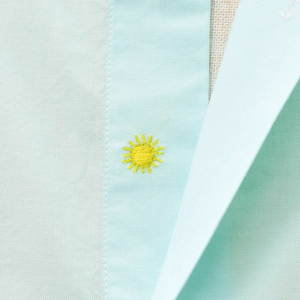 ジャンネットGIANNETTO長袖カジュアルシャツメンズブロード生地ヴィンチフィットVINCIFITミントブルーホリゾンタル襟コットン100％イタリア製国内正規品でらでら公式ブランド