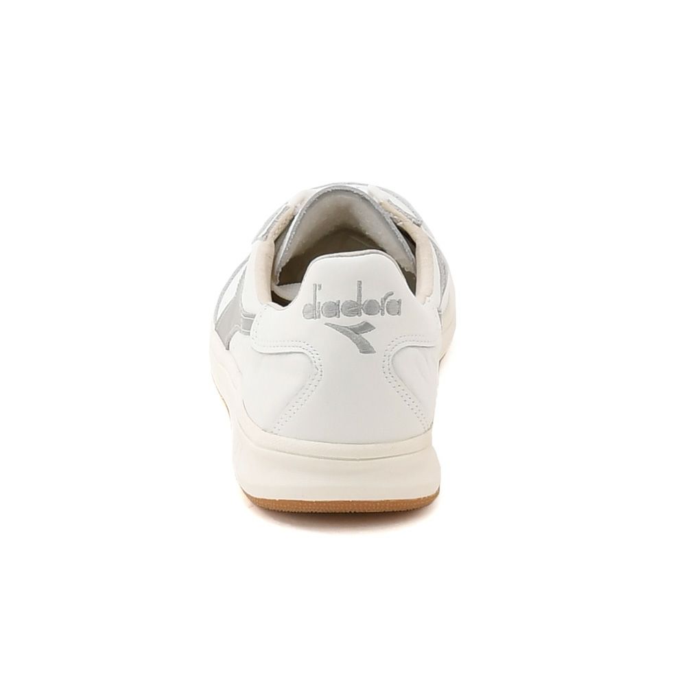 ディアドラヘリテージDIADORAHERITAGEレザーシューズメンズスニーカービーエリート84B.ELITE84カーフレザーホワイト×シルバーラバーソールレースアップ国内正規品でらでら公式ブランド