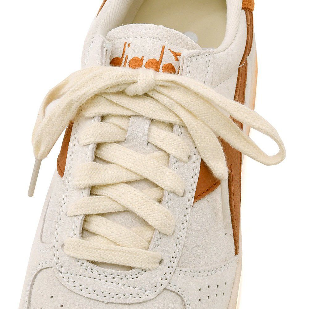 ディアドラヘリテージDIADORAHERITAGEレザースニーカーメンズローカットシューズビーエリートアッセーザB.ELITEASCESAスエードホワイト×オレンジブラウンラバーソール国内正規品でらでら公式ブランド