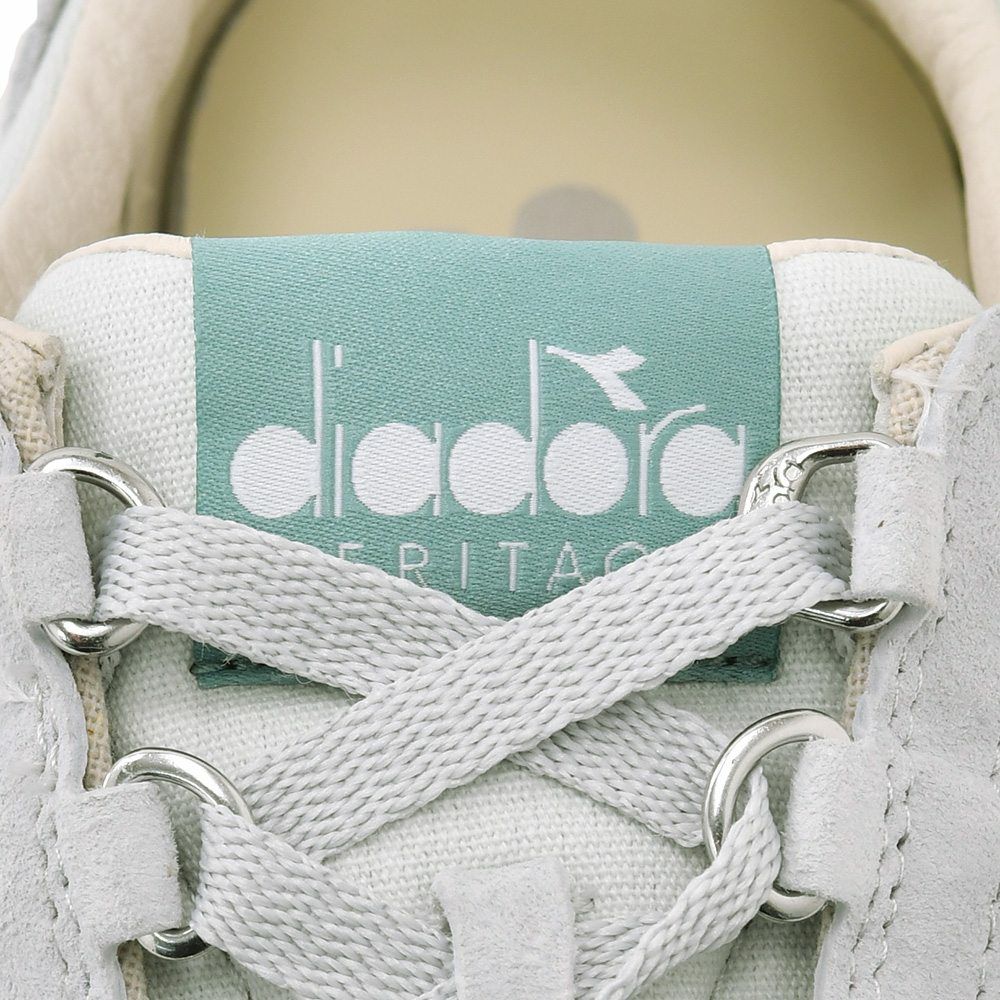 ディアドラヘリテージDIADORAHERITAGEスニーカーメンズローカットシューズエキップEQUIPECANVASSWEVOキャンバス×スエードスカイブルー×グリーンラバーソール国内正規品でらでら公式ブランド