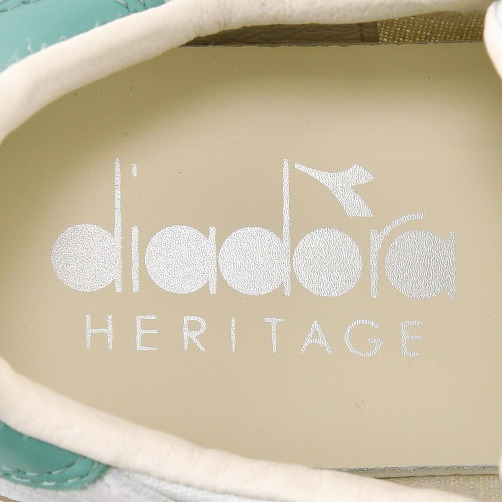 ディアドラヘリテージDIADORAHERITAGEスニーカーメンズローカットシューズエキップEQUIPECANVASSWEVOキャンバス×スエードスカイブルー×グリーンラバーソール国内正規品でらでら公式ブランド