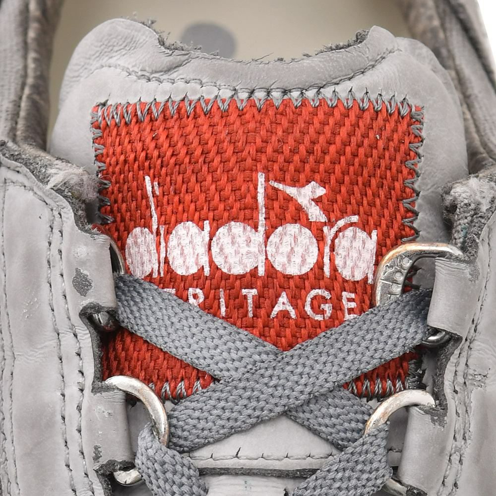 ディアドラヘリテージDIADORAHERITAGEレザースニーカーメンズローカットシューズエキップダーティーEQUIPEDIRTYSWEVOキャンバス×スエードグレー国内正規品でらでら公式ブランド