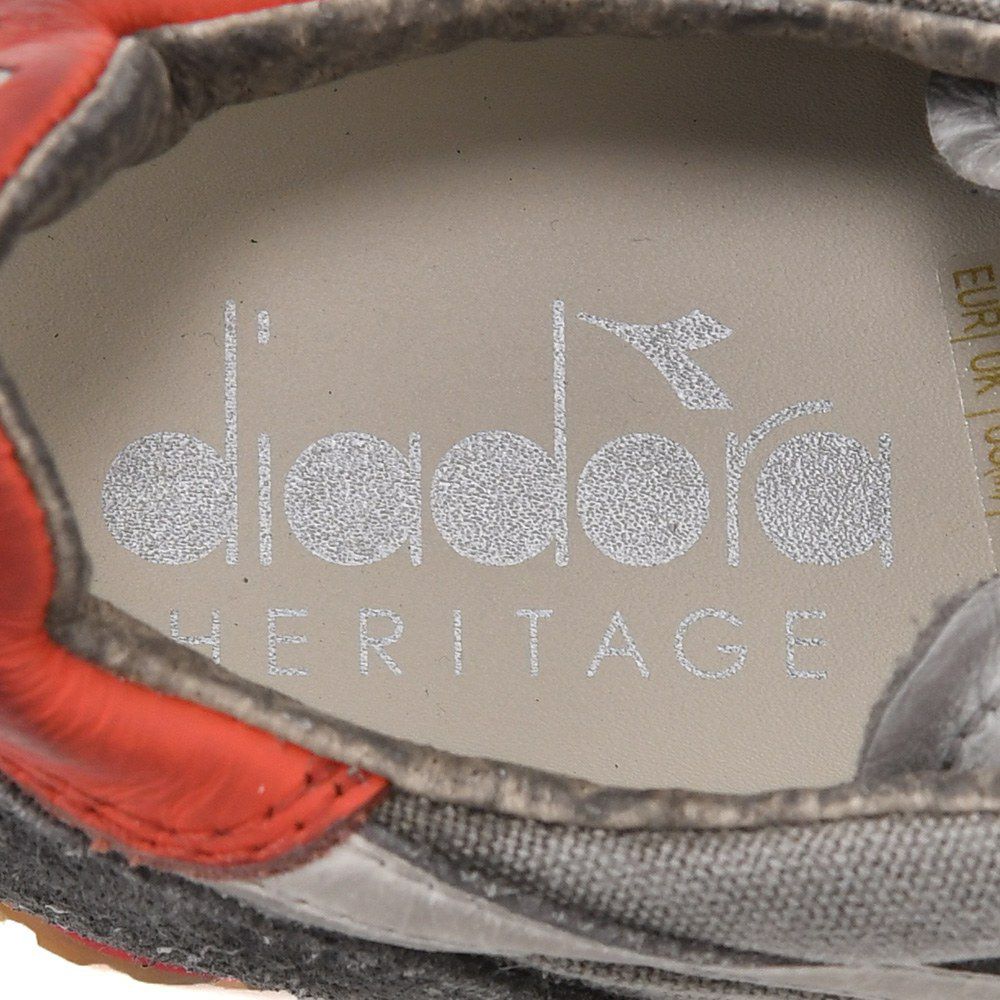 ディアドラヘリテージDIADORAHERITAGEレザースニーカーメンズローカットシューズエキップダーティーEQUIPEDIRTYSWEVOキャンバス×スエードグレー国内正規品でらでら公式ブランド