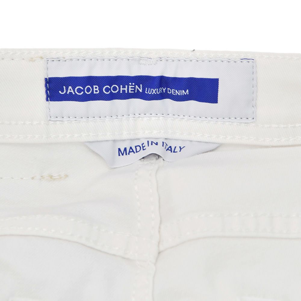 【preSALE!20%off】ヤコブコーエンJACOBCOHENホワイトデニムメンズ白デニムニックNICKコットンポリホワイト白ボタンフライ国内正規品でらでら公式ブランド