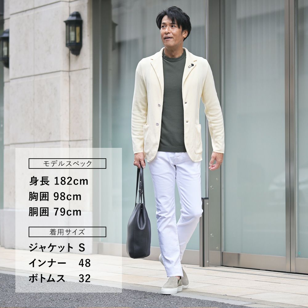 【preSALE!20%off】ヤコブコーエンJACOBCOHENホワイトデニムメンズ白デニムニックNICKコットンポリホワイト白ボタンフライ国内正規品でらでら公式ブランド