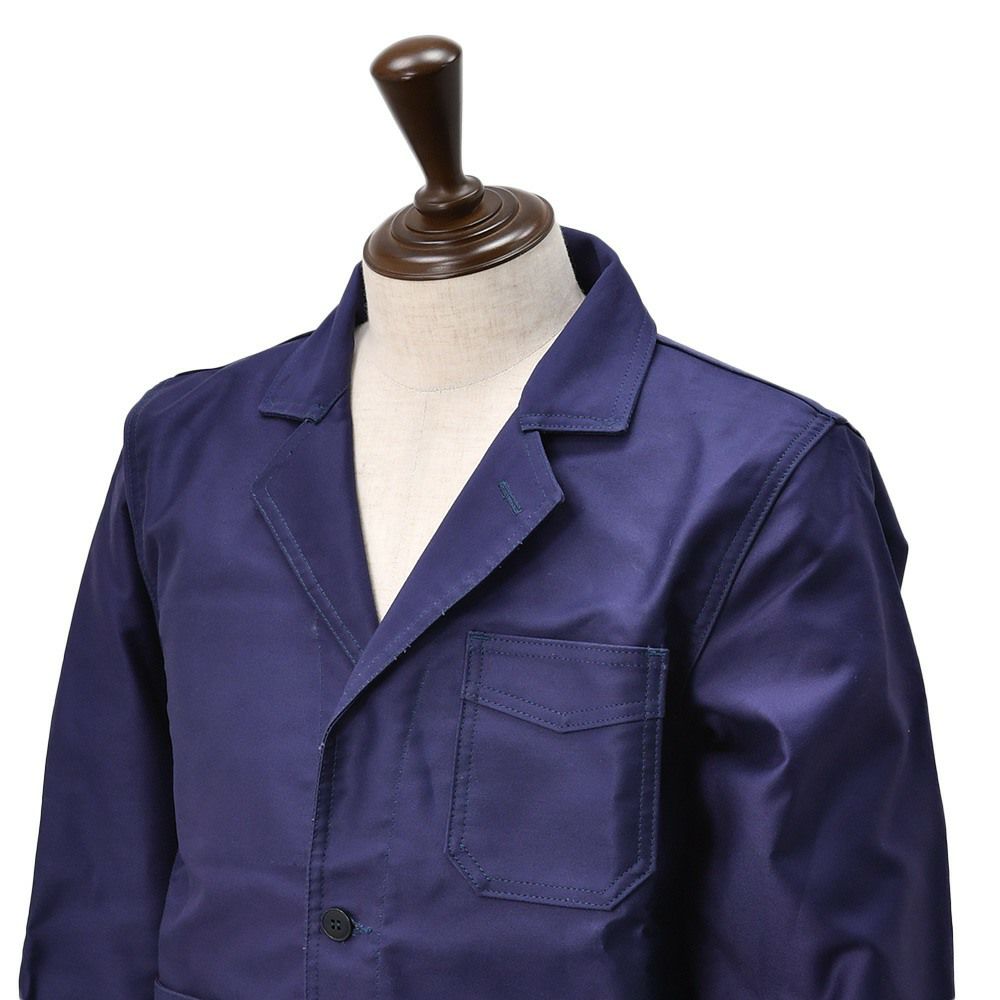 ルトラヴァイユールガリスLETRAVAILLEURGALLICEカバーオールジャケットメンズBLEUDETRAVAILコレクションモールスキンブルーネイビーレギュラーフィット国内正規品でらでら公式ブランド