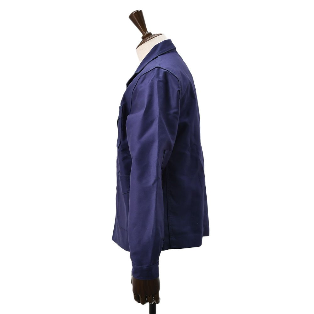 ルトラヴァイユールガリスLETRAVAILLEURGALLICEカバーオールジャケットメンズBLEUDETRAVAILコレクションモールスキンブルーネイビーレギュラーフィット国内正規品でらでら公式ブランド