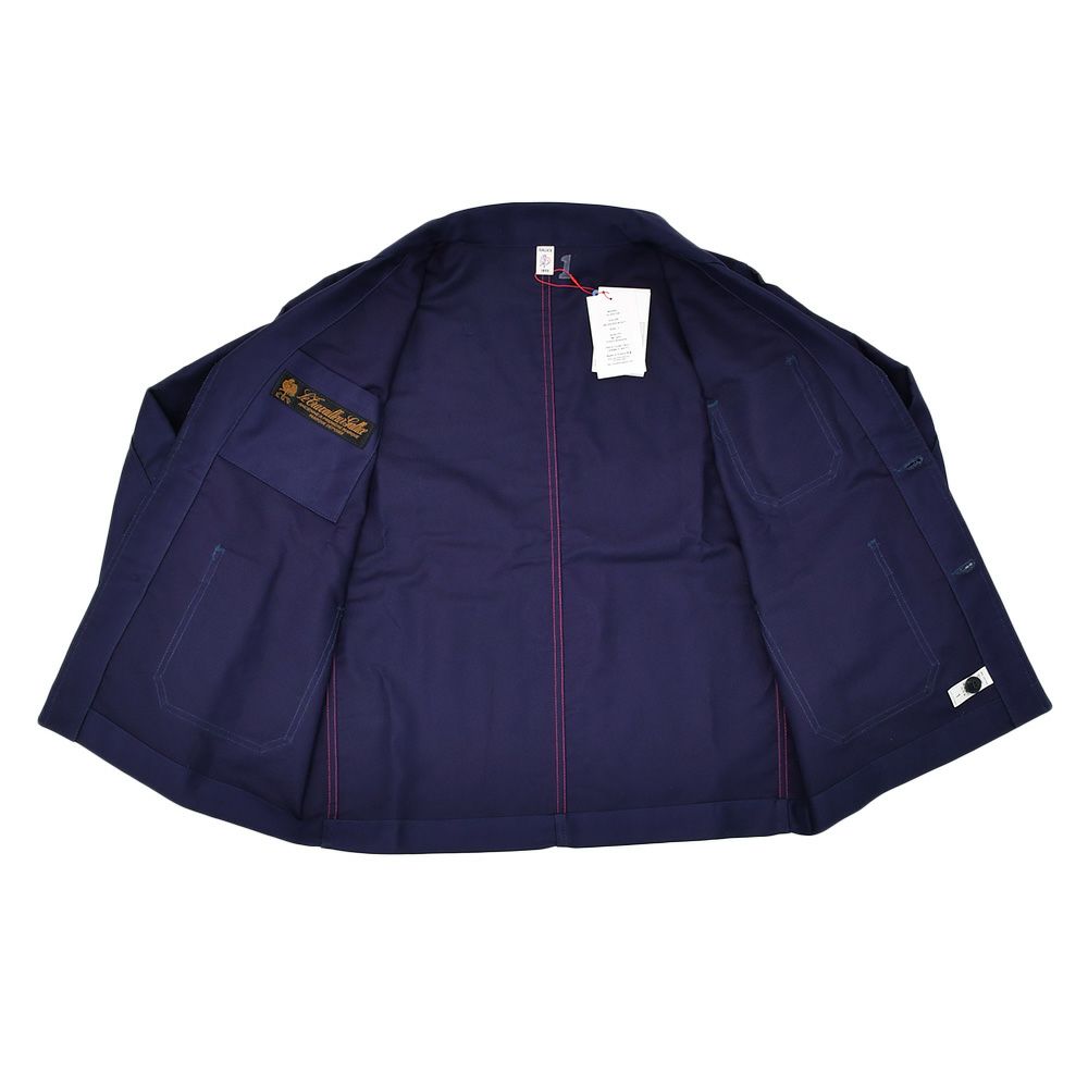 ルトラヴァイユールガリスLETRAVAILLEURGALLICEカバーオールジャケットメンズBLEUDETRAVAILコレクションモールスキンブルーネイビーレギュラーフィット国内正規品でらでら公式ブランド