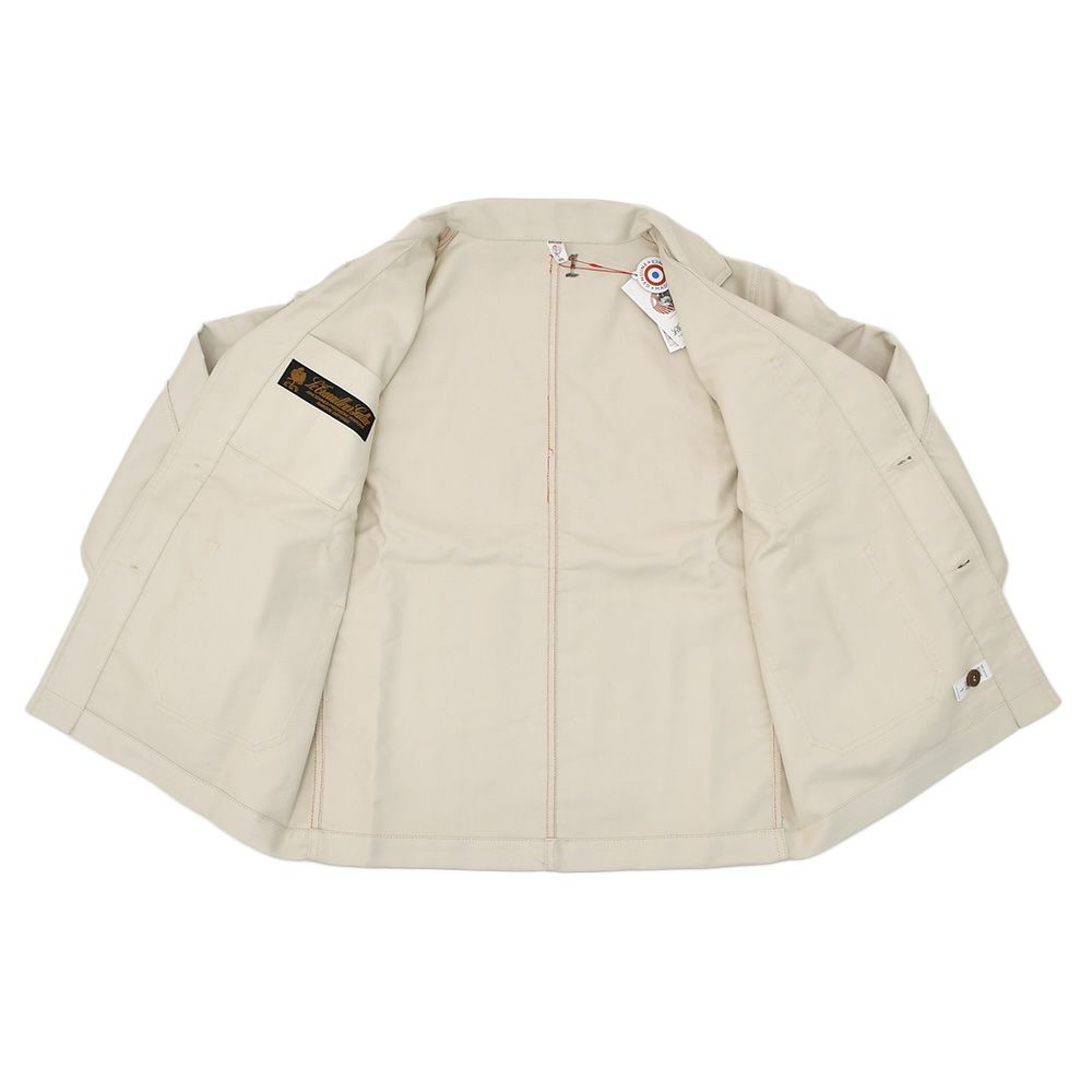 ルトラヴァイユールガリスLETRAVAILLEURGALLICEカバーオールジャケットメンズBLEUDETRAVAILコレクションモールスキンベージュレギュラーフィット国内正規品でらでら公式ブランド