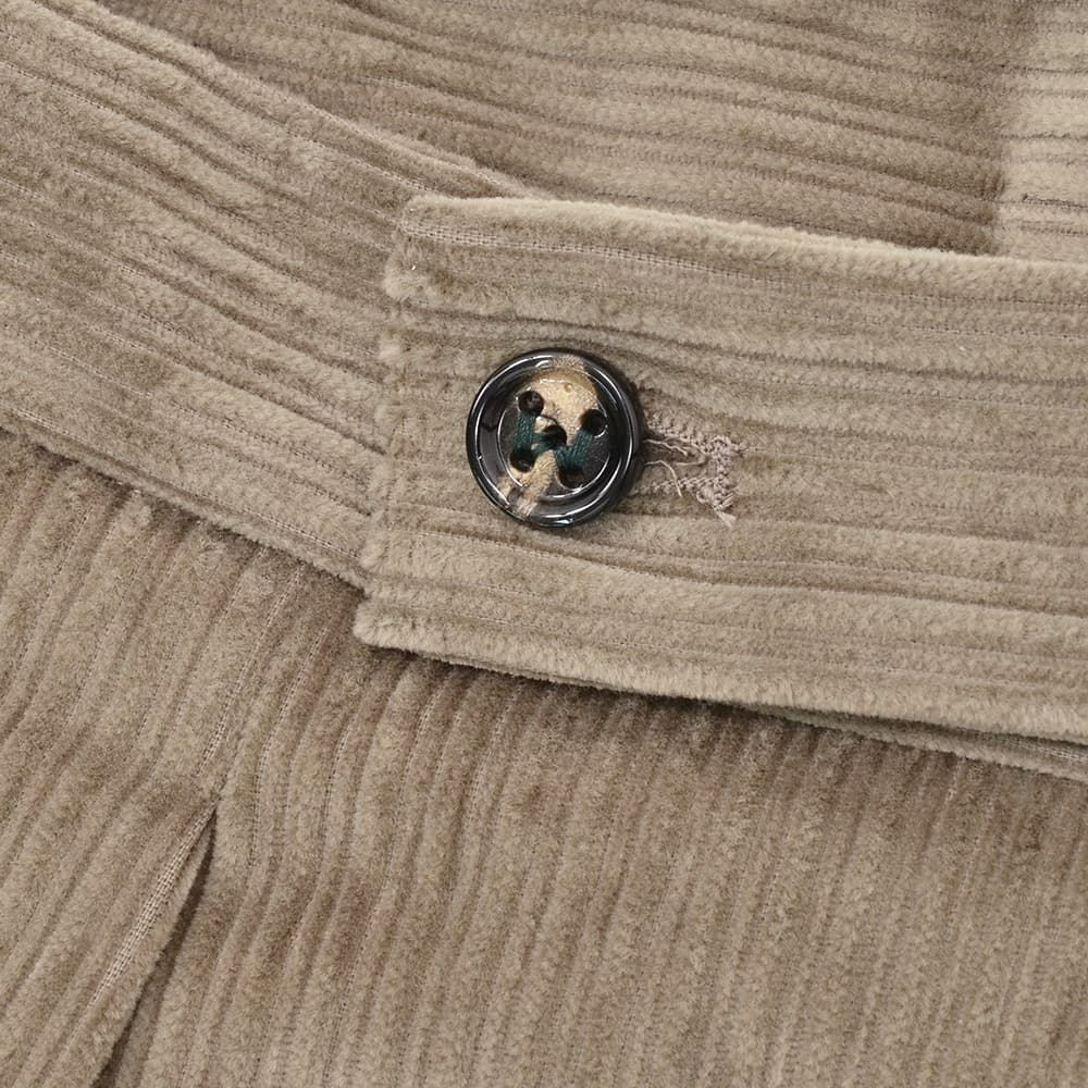 ベルウィッチBERWICHチノスラックスメンズコーデュロイパンツスコッチSCOTCHコットングレージュワイドシルエットサイドアジャスター調節国内正規品でらでら公式ブランド