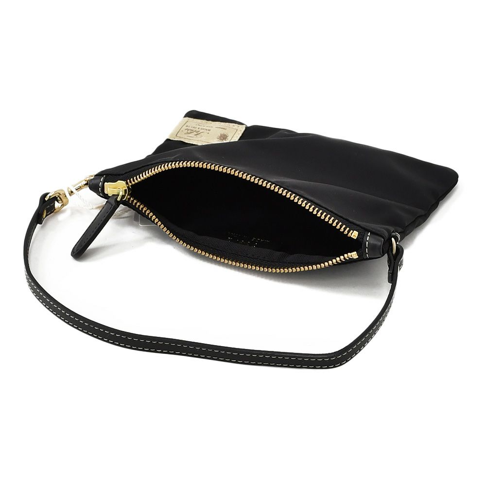 フェリージFelisiマルチケース男女兼用739/2/DSシルキーナイロンブラック黒レザーストラップ付きコンパクトポーチファスナー開閉式国内正規品でらでら公式ブランド