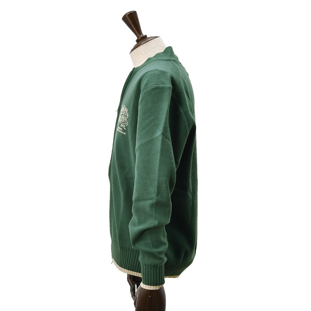 リプレイREPLAYニットブルゾンメンズアウターアクリルポリウレタングリーン緑リブ襟国内正規品でらでら公式ブランド