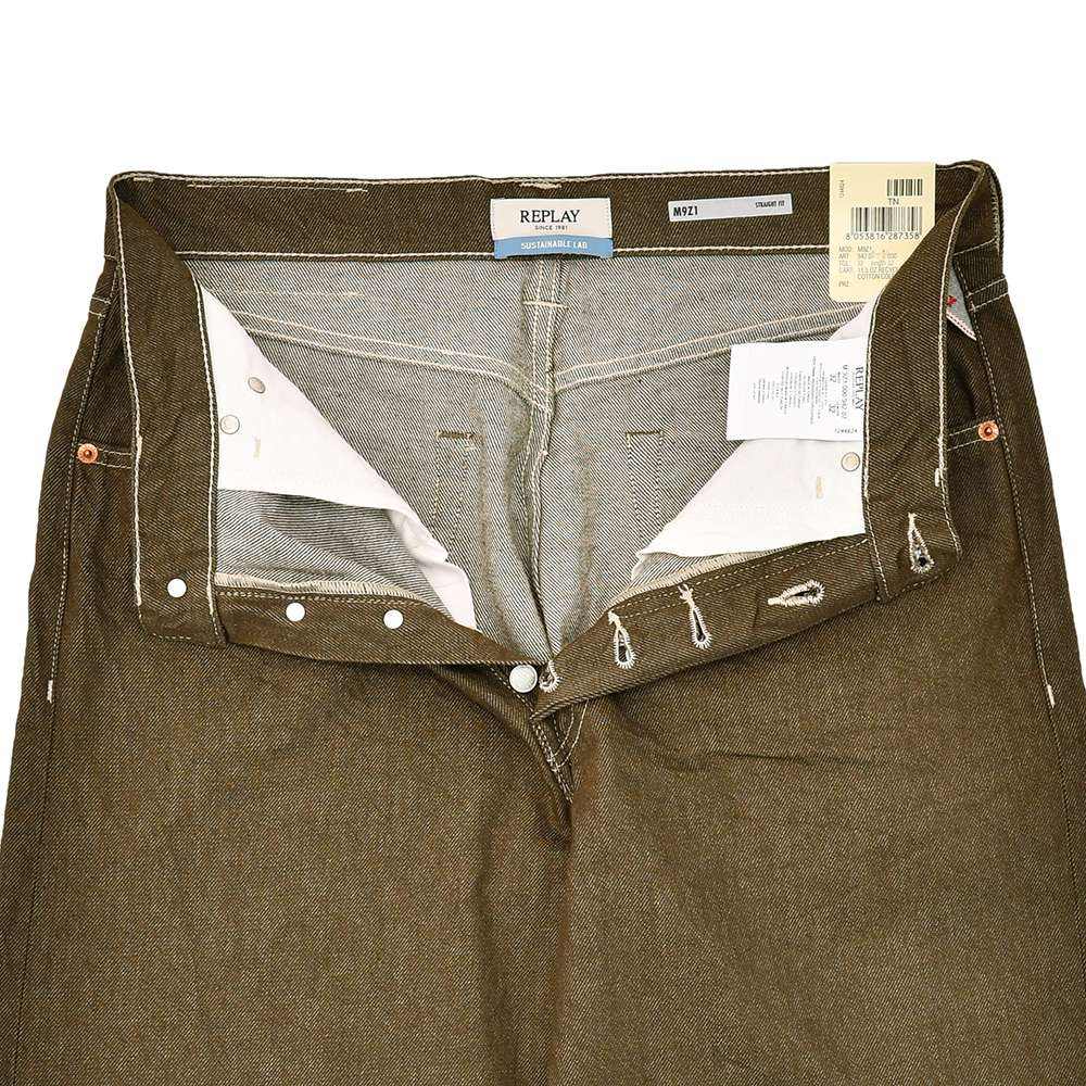 リプレイREPLAYジーンズメンズデニムパンツSTRAIGHTFITストレートフィットコットン100%ブラウン国内正規品でらでら公式ブランド