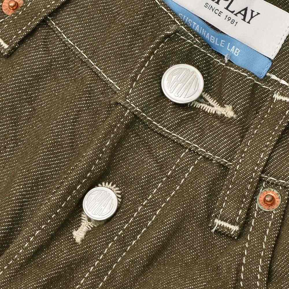 リプレイREPLAYジーンズメンズデニムパンツSTRAIGHTFITストレートフィットコットン100%ブラウン国内正規品でらでら公式ブランド