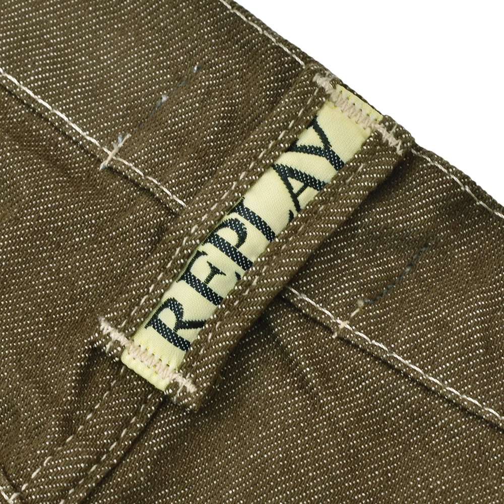 リプレイREPLAYジーンズメンズデニムパンツSTRAIGHTFITストレートフィットコットン100%ブラウン国内正規品でらでら公式ブランド