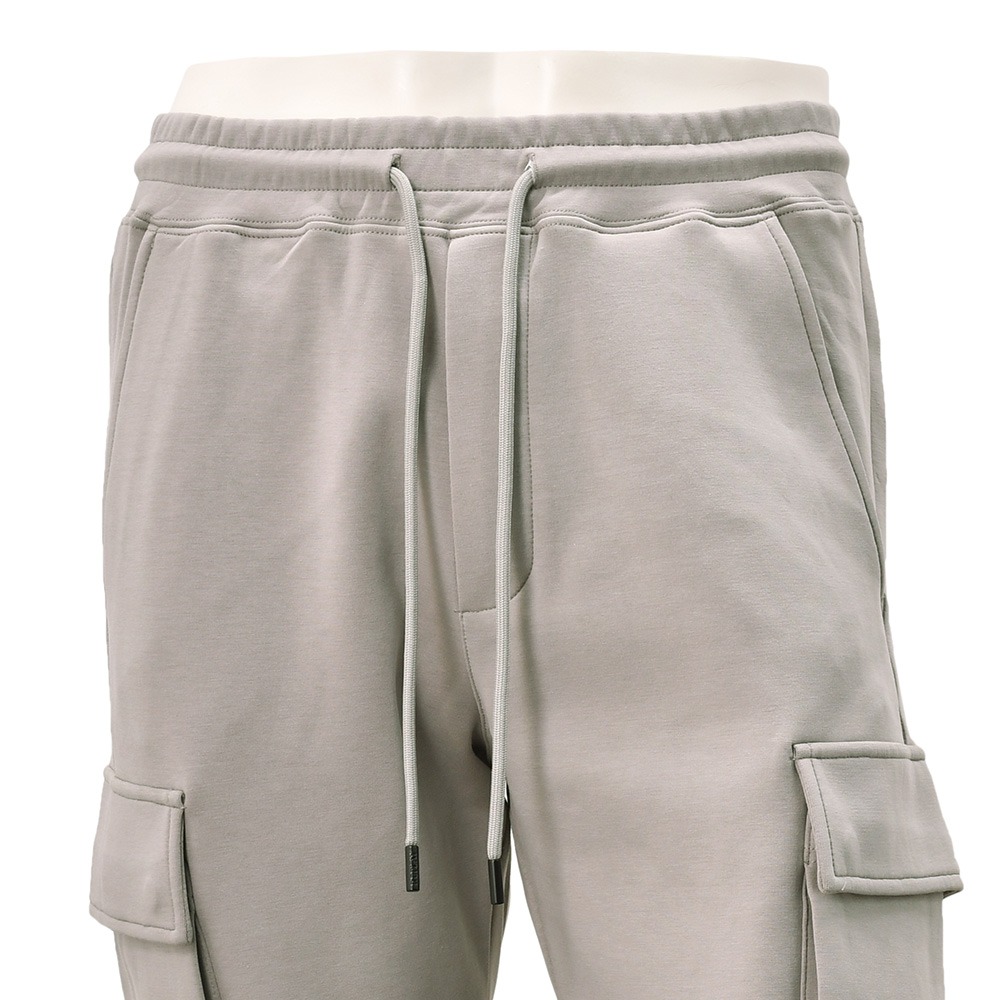 リプレイREPLAYジョガーパンツメンズカーゴジョガーコットンポリエステルグレージュ裾リブスポーツジムジャージ国内正規品でらでら公式ブランド