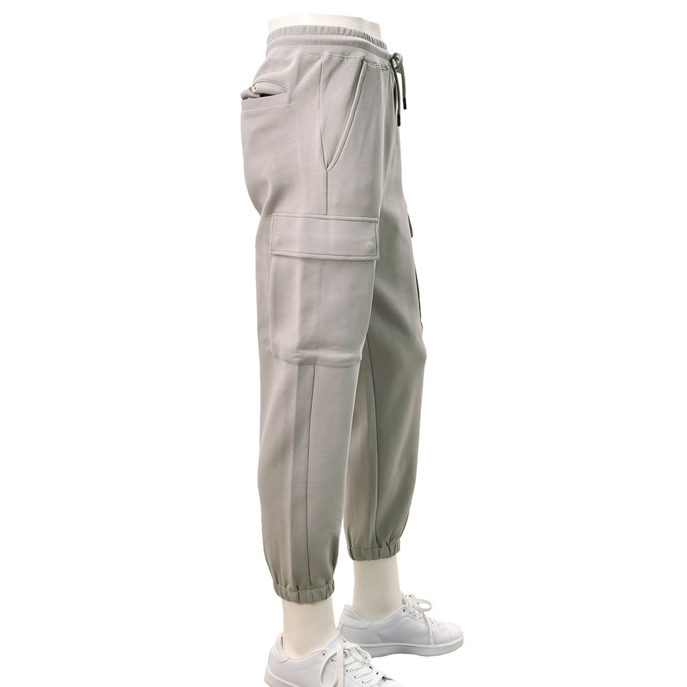 リプレイREPLAYジョガーパンツメンズカーゴジョガーコットンポリエステルグレージュ裾リブスポーツジムジャージ国内正規品でらでら公式ブランド