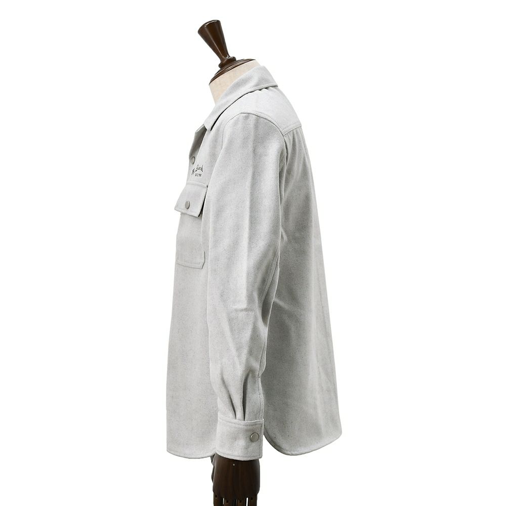 リプレイREPLAYブルゾンメンズカジュアルアウターポリエステルウールライトグレーグレージュサスティナブル国内正規品でらでら公式ブランド