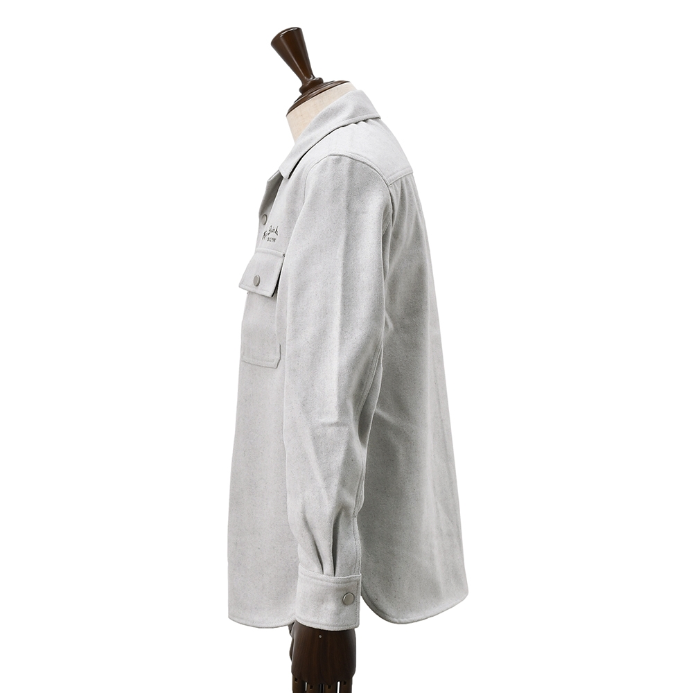 リプレイREPLAYブルゾンメンズカジュアルアウターポリエステルウールライトグレーグレージュサスティナブル国内正規品でらでら公式ブランド