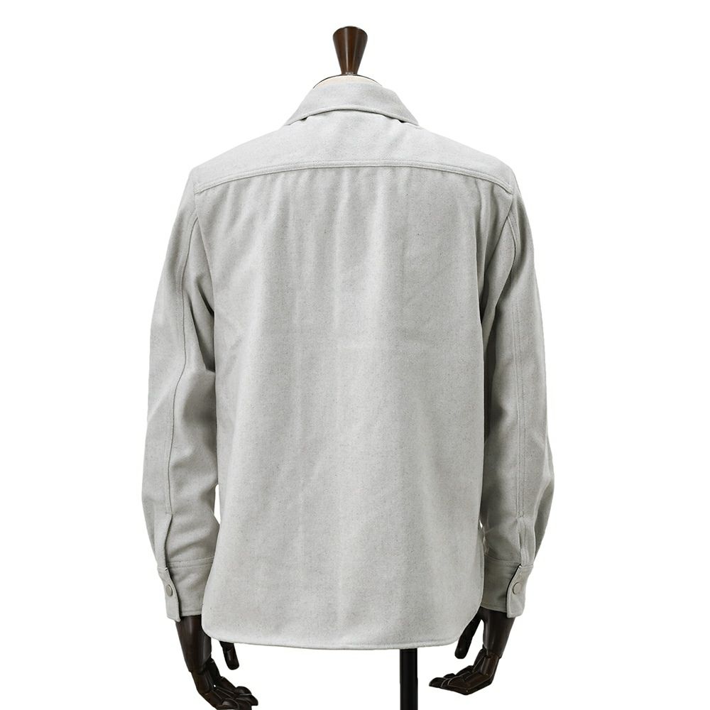 リプレイREPLAYブルゾンメンズカジュアルアウターポリエステルウールライトグレーグレージュサスティナブル国内正規品でらでら公式ブランド