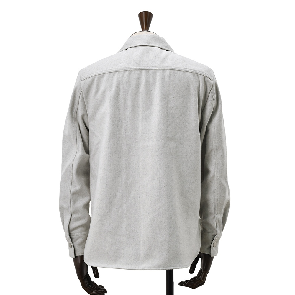 リプレイREPLAYブルゾンメンズカジュアルアウターポリエステルウールライトグレーグレージュサスティナブル国内正規品でらでら公式ブランド