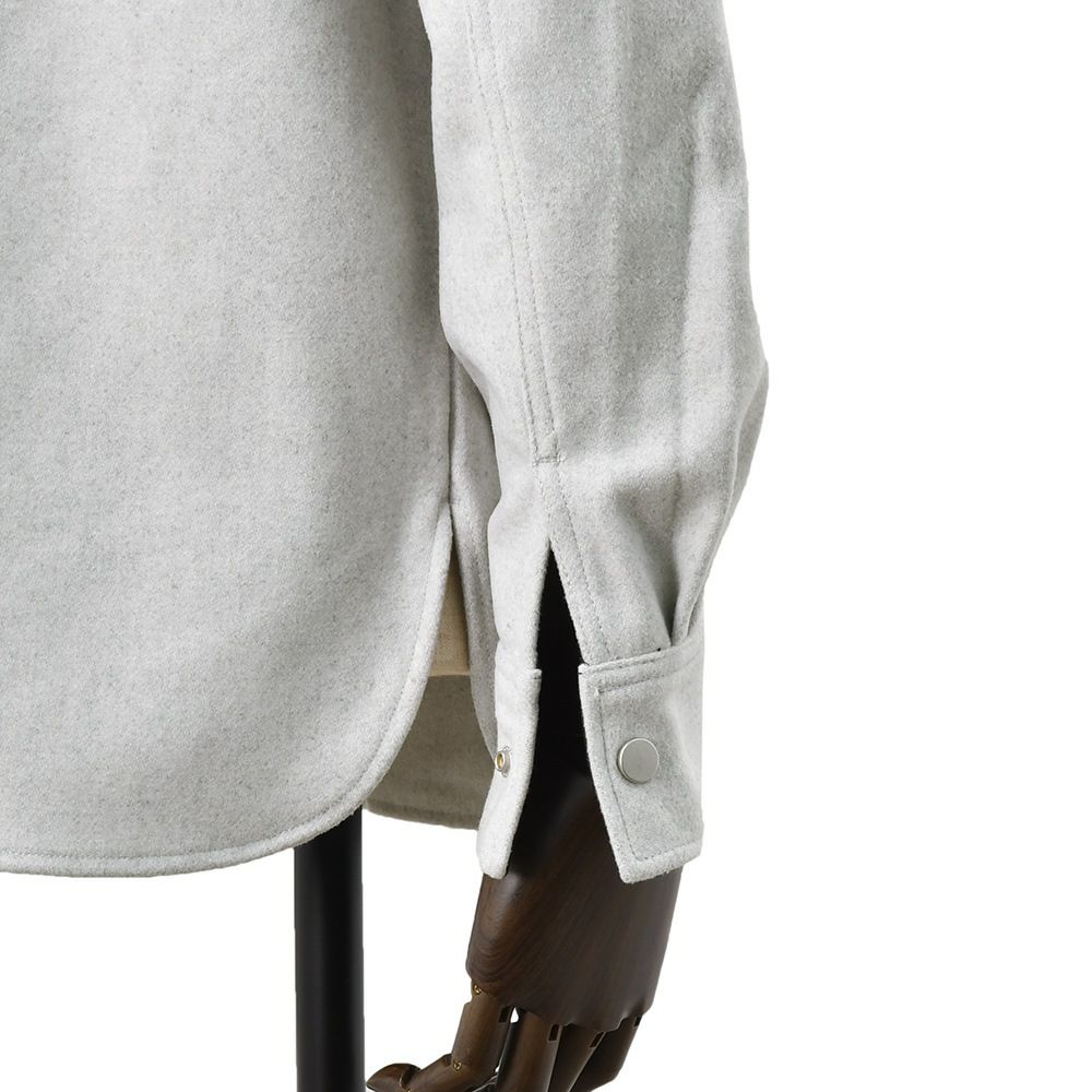 リプレイREPLAYブルゾンメンズカジュアルアウターポリエステルウールライトグレーグレージュサスティナブル国内正規品でらでら公式ブランド