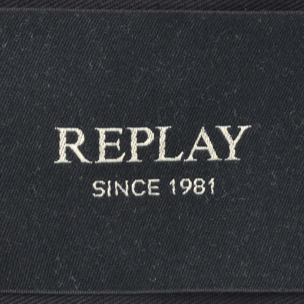 リプレイREPLAYブルゾンメンズカジュアルアウターポリエステルウールライトグレーグレージュサスティナブル国内正規品でらでら公式ブランド