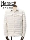 ヘルノリゾートHERNORESORTダウンジャケットメンズライトアウターダウンブルゾンPI00106UR細畝コーデュロイコットン100%ホワイト白レギュラーフィット国内正規品でらでら公式ブランド