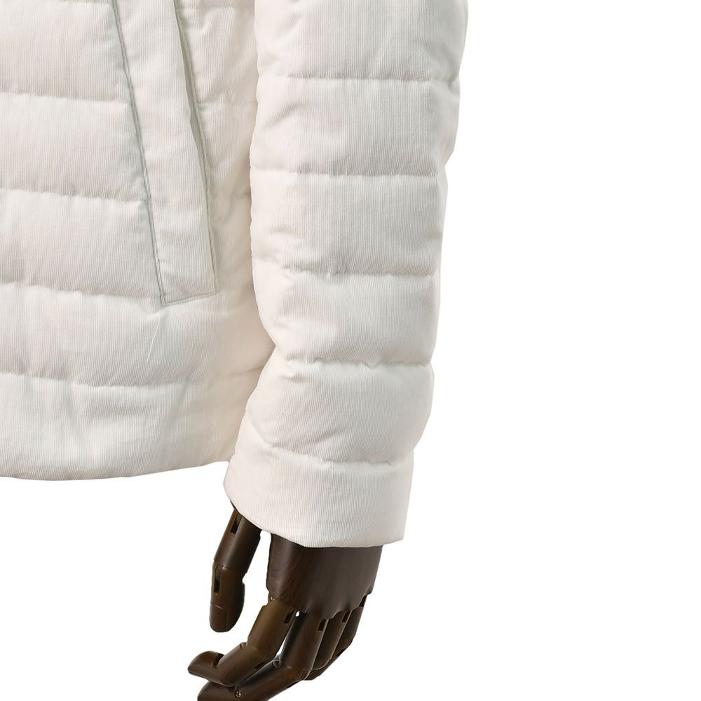 ヘルノリゾートHERNORESORTダウンジャケットメンズライトアウターダウンブルゾンPI00106UR細畝コーデュロイコットン100%ホワイト白レギュラーフィット国内正規品でらでら公式ブランド