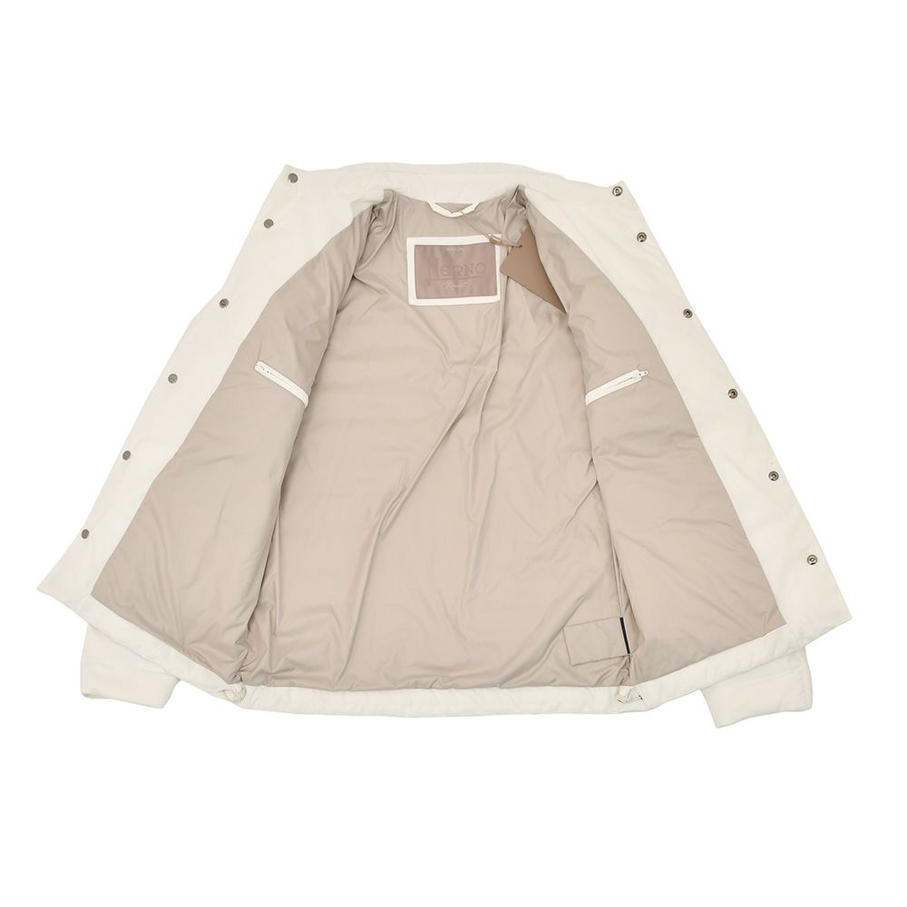 ヘルノリゾートHERNORESORTダウンジャケットメンズライトアウターダウンブルゾンPI00106UR細畝コーデュロイコットン100%ホワイト白レギュラーフィット国内正規品でらでら公式ブランド