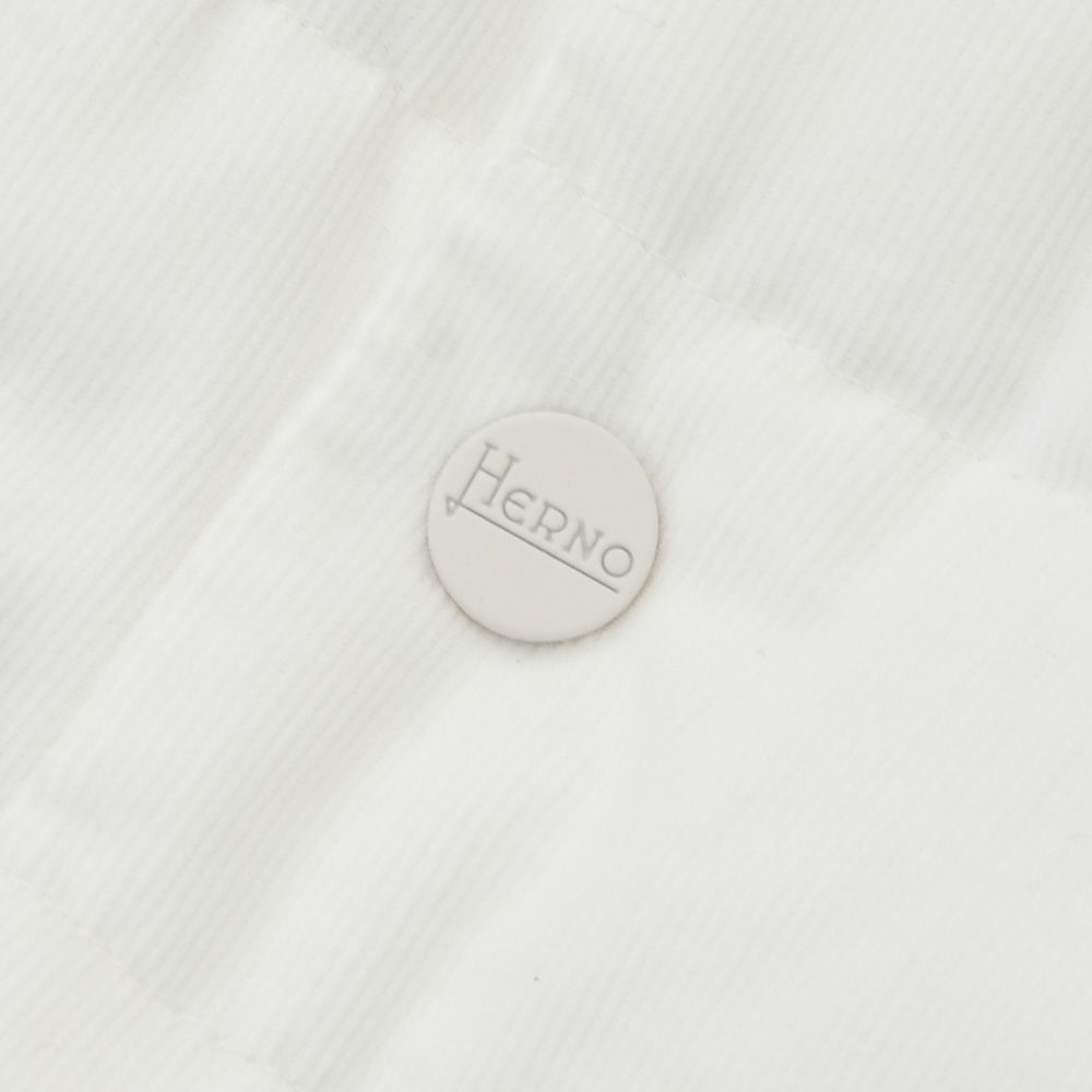 ヘルノリゾートHERNORESORTダウンジャケットメンズライトアウターダウンブルゾンPI00106UR細畝コーデュロイコットン100%ホワイト白レギュラーフィット国内正規品でらでら公式ブランド