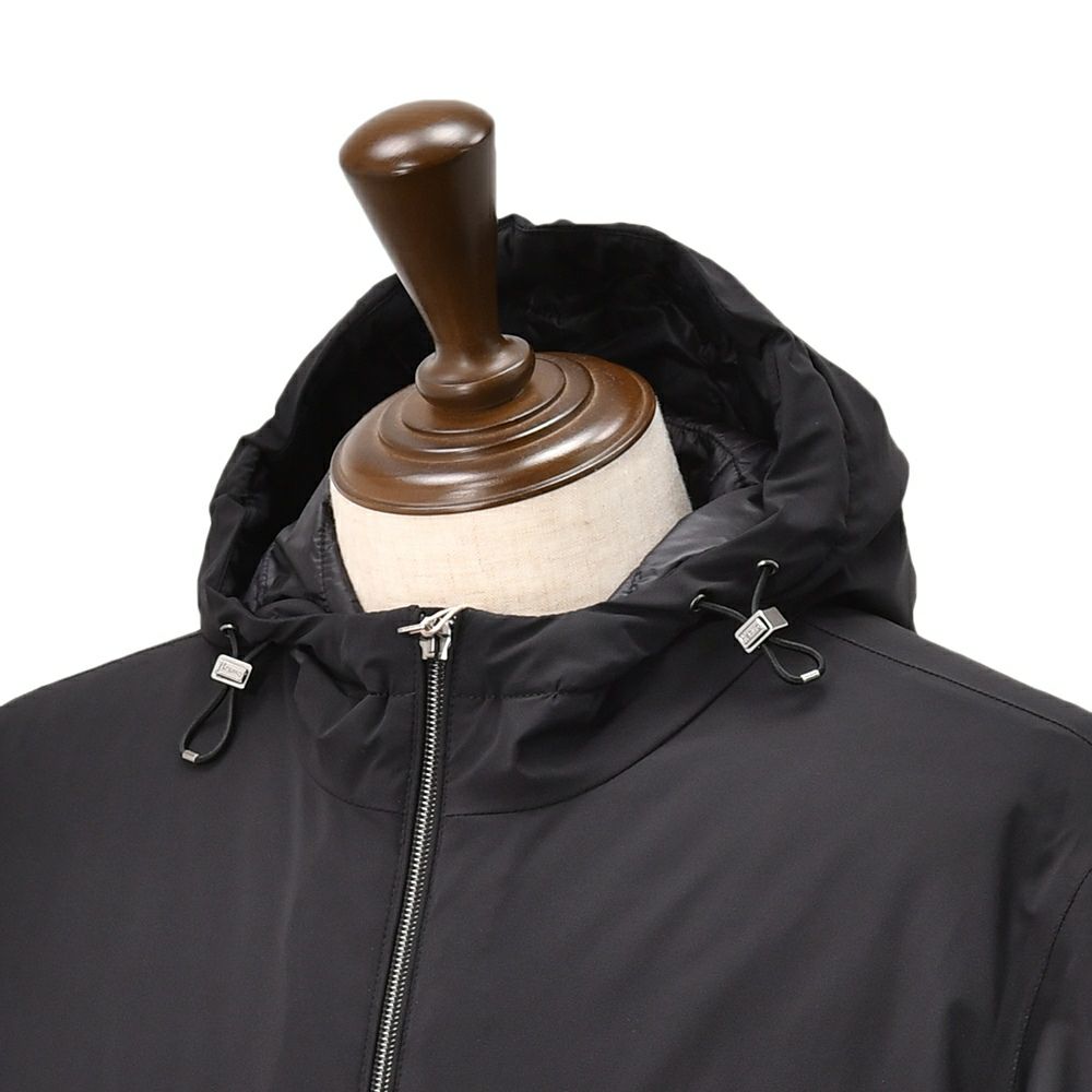 ヘルノリゾートHERNORESORTダウンブルゾンメンズライトアウターダウンブルゾンPI00071URナイロンブラック黒レギュラーフィットパッカブル撥水国内正規品でらでら公式ブランド