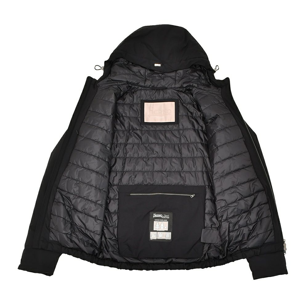 ヘルノリゾートHERNORESORTダウンブルゾンメンズライトアウターダウンブルゾンPI00071URナイロンブラック黒レギュラーフィットパッカブル撥水国内正規品でらでら公式ブランド