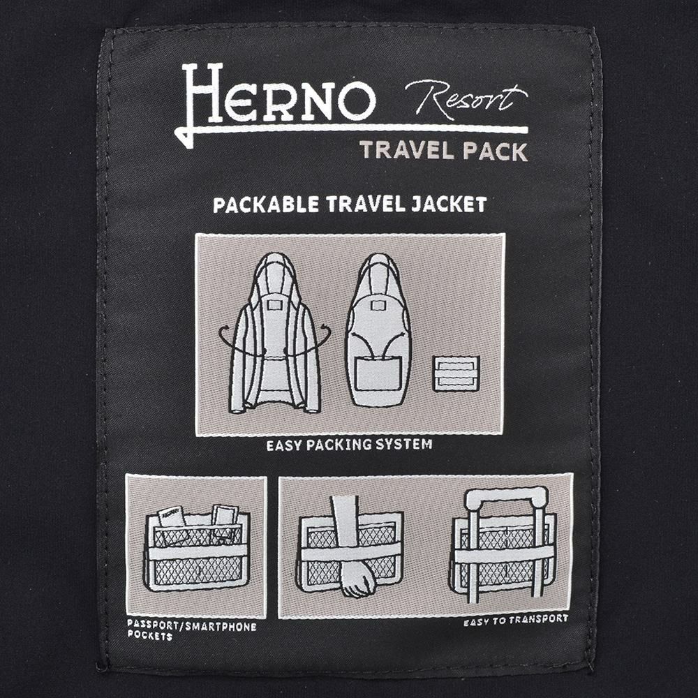 ヘルノリゾートHERNORESORTダウンブルゾンメンズライトアウターダウンブルゾンPI00071URナイロンブラック黒レギュラーフィットパッカブル撥水国内正規品でらでら公式ブランド