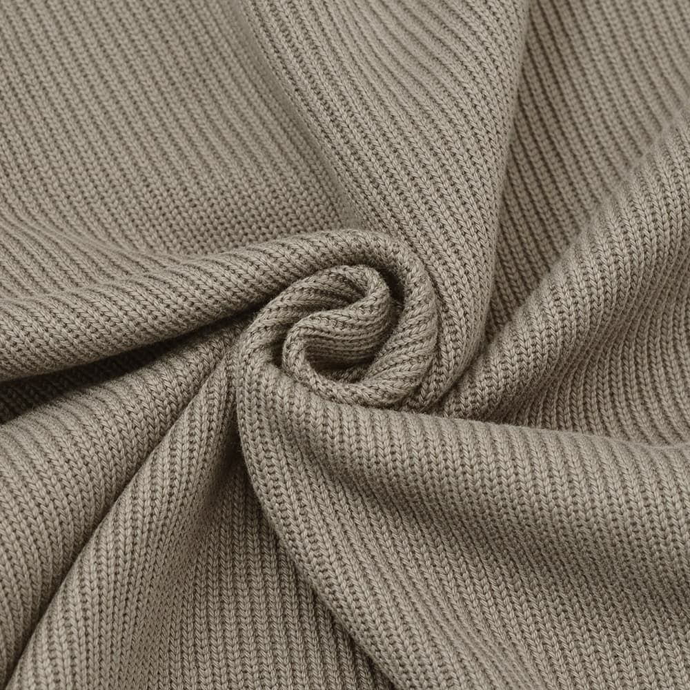 ヘルノリゾートHERNORESORTスタンドネックニットウェアメンズJL00002URコットン100%ブラウングレージュ茶フライフロント国内正規品でらでら公式ブランド