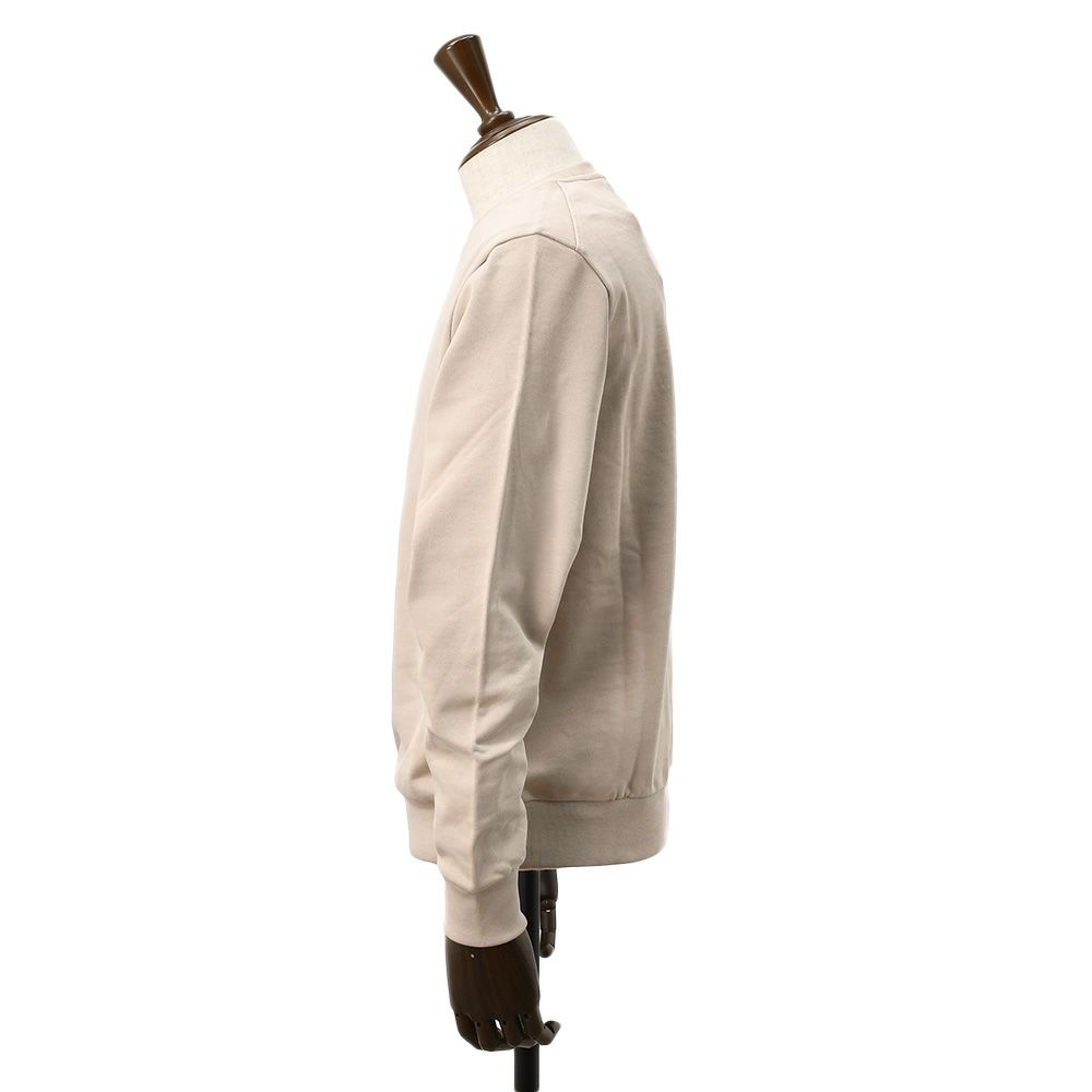 ヘルノリゾートHERNORESORT長袖トレーナーメンズスウェットシャツJG00049URコットンベージュロゴプレート国内正規品でらでら公式ブランド