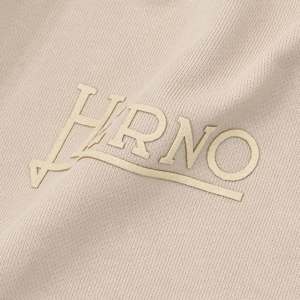 ヘルノリゾートHERNORESORT長袖トレーナーメンズスウェットシャツJG00049URコットンベージュロゴプレート国内正規品でらでら公式ブランド