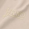 ヘルノリゾートHERNORESORT長袖トレーナーメンズスウェットシャツJG00049URコットンベージュロゴプレート国内正規品でらでら公式ブランド