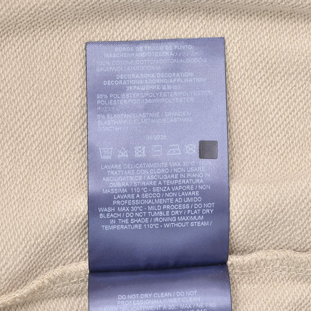 ヘルノリゾートHERNORESORT長袖トレーナーメンズスウェットシャツJG00049URコットンベージュロゴプレート国内正規品でらでら公式ブランド