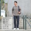 ヘルノリゾートHERNORESORT長袖トレーナーメンズスウェットシャツJG00041URコットングレーブラウンベージュクルーネックロゴプレート胸ポケット国内正規品でらでら公式ブランド