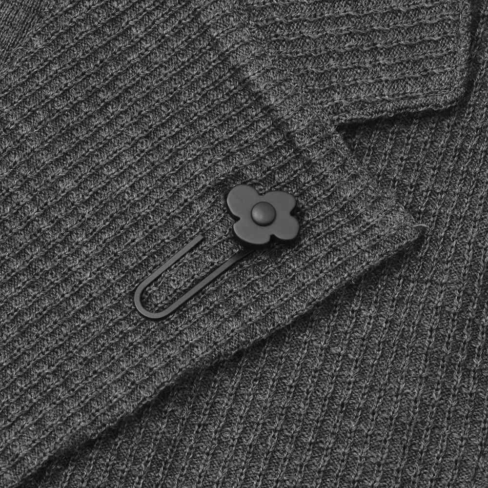 ラルディーニLARDINIニットジャケットメンズ2つ釦シングルフロントALJM56ウール100%チャコールグレーカーディガンブート二エール付国内正規品でらでら公式ブランド