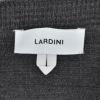 ラルディーニLARDINIニットジャケットメンズ2つ釦シングルフロントALJM56ウール100%チャコールグレーカーディガンブート二エール付国内正規品でらでら公式ブランド